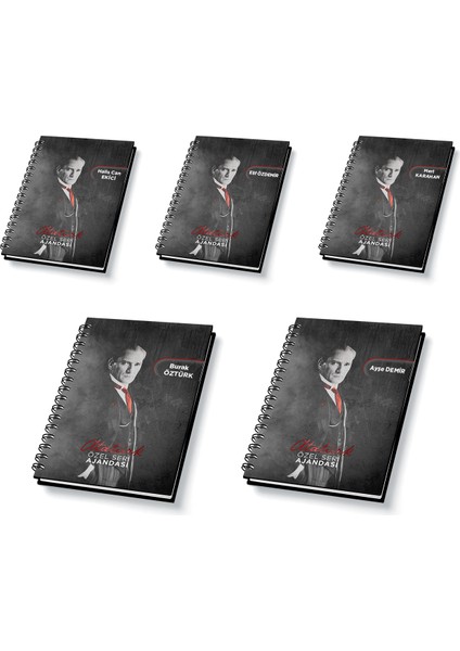 Kişiye Özel Isimli Atatürk Ajanda 2026 5li