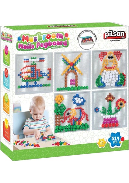 03 333 Eğitici Mantar ve Düğmeler 514 Parça indirimleri