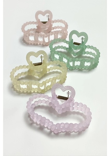 Kalp Renkli Mandal Toka 9 cm