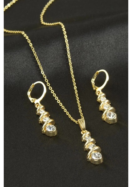 Salkım Taşlı Set Kolye
