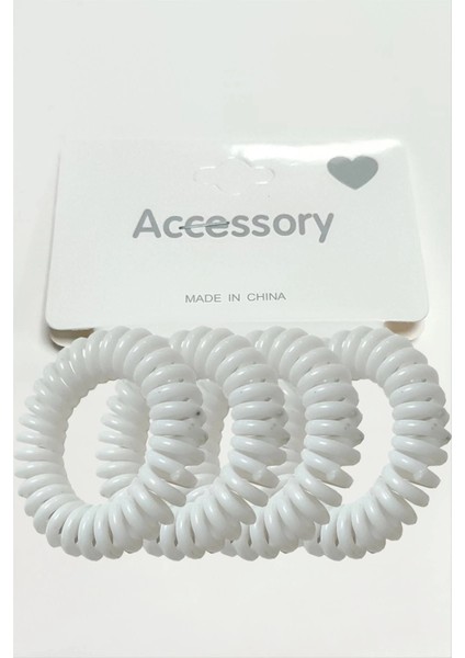 4 Adet Renkli Makarna Lastik Toka 4,5 cm