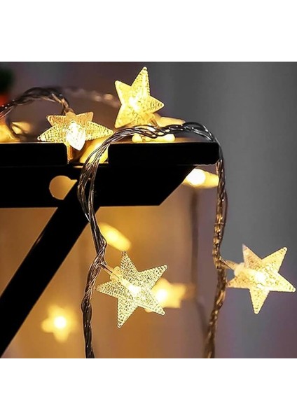20 Adet Mini Yıldız Led 5 Metre Günışığı Rengi Dekoratif Led indirimleri