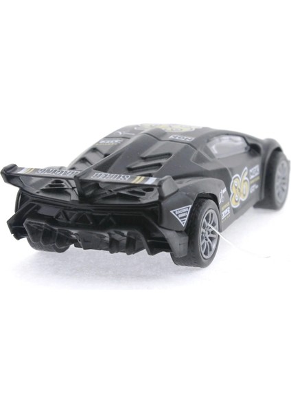 Die Cast Çek Bırak Metal Siyah Yarış Arabası 86 fırsatları