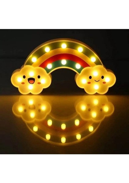 Buğz Gülen Bulutlu Gökkuşağı LED Gece Lambası fiyatları