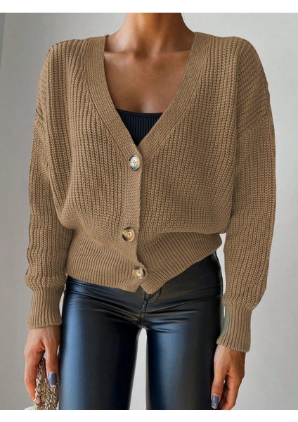 Rengastyle Kadın Düğme Detay Triko Hırka fiyatları