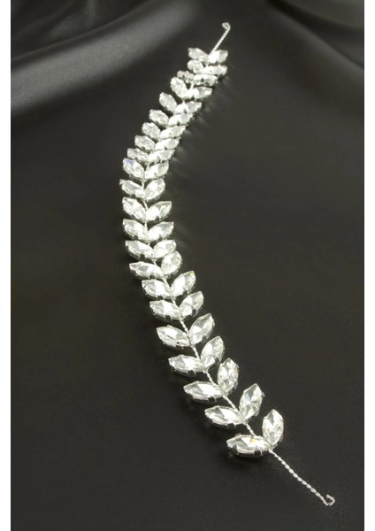 Buğz Yaprak Taşlı Saç Aksesuarı