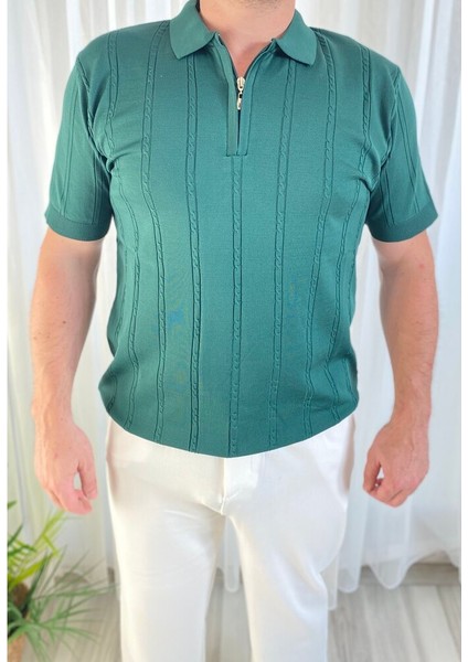 Fermuarlı Polo Yaka Triko fiyatları