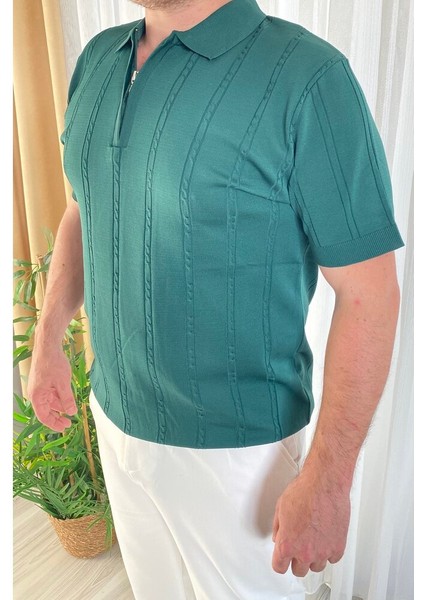 Fermuarlı Polo Yaka Triko modelleri