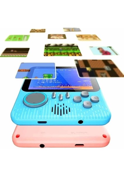 3.5 Inç Mini Atari Taşınabilir Oyun Konsolu 666 Adet Retro Oyun