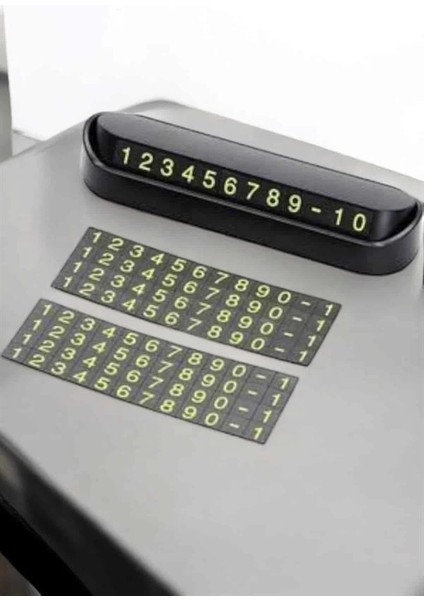 Araba Park Numaratörü Araç Içi Numaralık Değiştirilebilir Çevirmeli Mini