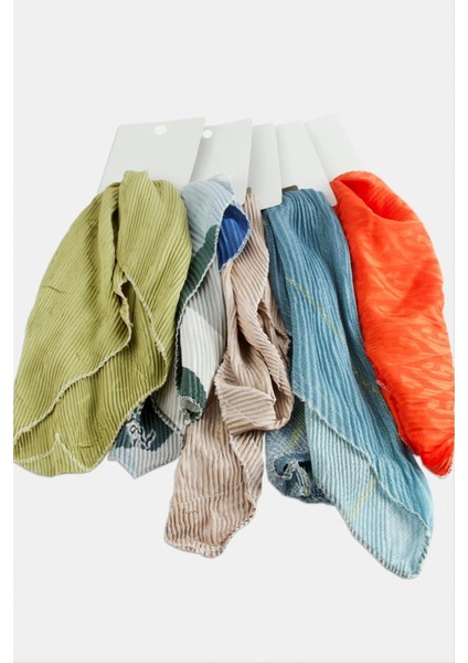 Zr Karışık Pliseli Fular 50 cm