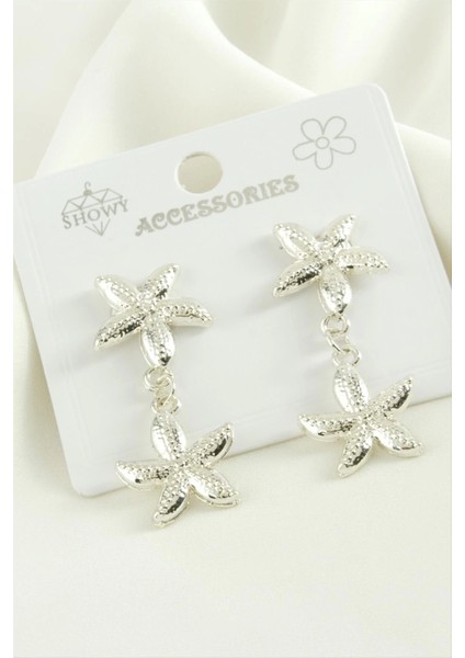 Deniz Yıldızı Trend Metal Küpe