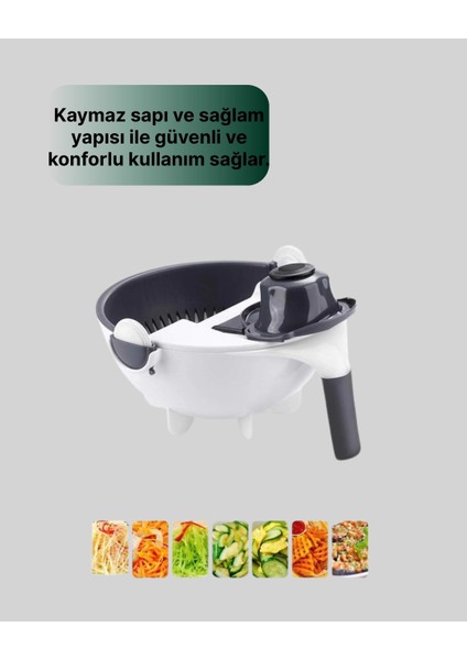 Çok Fonksiyonlu Dilimleyici ve Süzgeçli Mutfak Aparatı fırsatları