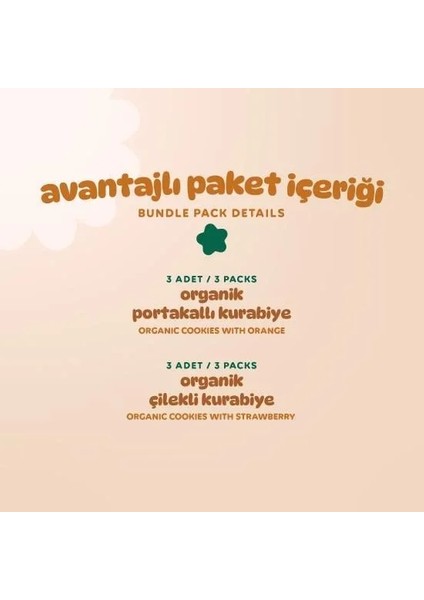 Buğz Humm Organik Kurabiye 6'lı Set (Portakallı & Çilekli) fırsatları