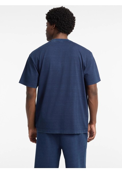 Jeans Erkek Lacivert Oversize Fit T-Shirt M5YI11KCTG1-BL1N modelleri