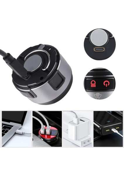 7 Mod Şarjlı Kafa ve Kamp Lambası