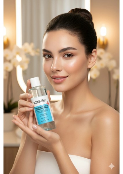 Nemlendirici Yüz Temizleme Toniği - Gül Suyu ve Glikolik Asit ile Derinlemesine Temizlik - 200ML