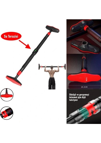 Buğz Su Terazili Barfiks Demiri 70-100 cm modelleri