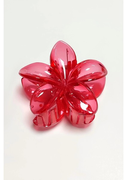 Kırmızı Lotus Toka 8 cm (Kartsız)