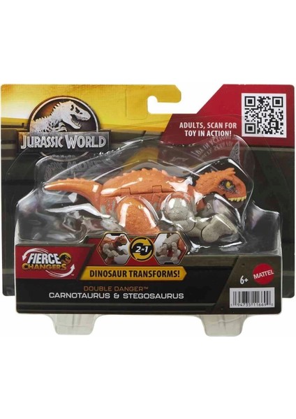 HLP05 Jurassic World Değişim Serisi - Çifte Tehlike Dinozor Figürleri modelleri