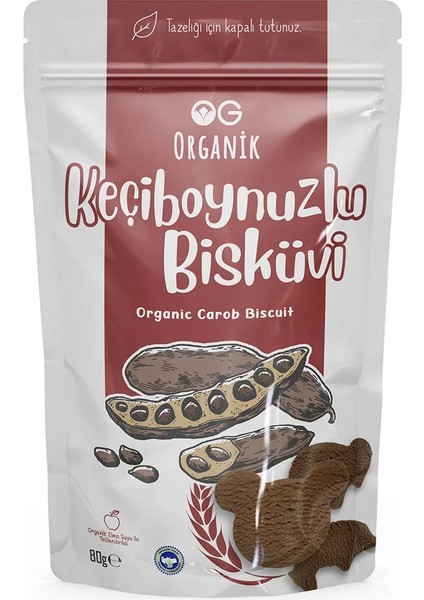 Buğz Og Natural Organik Keçiboynuzlu Bisküvi (80 Gr)