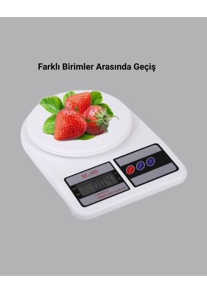 Buğz LCD Ekranlı Hassas Dijital Mutfak Terazisi – 5kg Kapasite, 1g Hassasiyet fırsatları