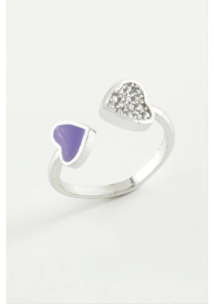 Kalp Taşlı Mineli Eklem Yüzük fiyatları