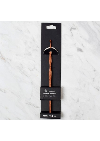 La Mia Rosewood 3 mm 15.5 cm Ahşap Yün Tığ