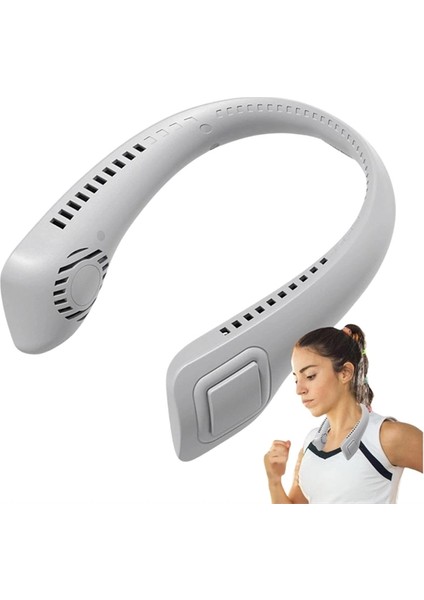 Giyilebilir Bladeless Boyun Fanı | 360° Serinlik, 5 Kademe Rüzgar, USB Şarjlı Sessiz Mini Klima fırsatları
