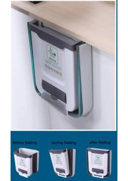 Buğz Katlanabilir Mutfak Çöp Kovası Torba Hazneli fırsatları