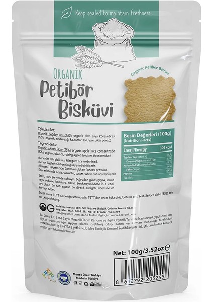 Buğz Og Natural Organik Petibör Bisküvi (100 Gr) fiyatları