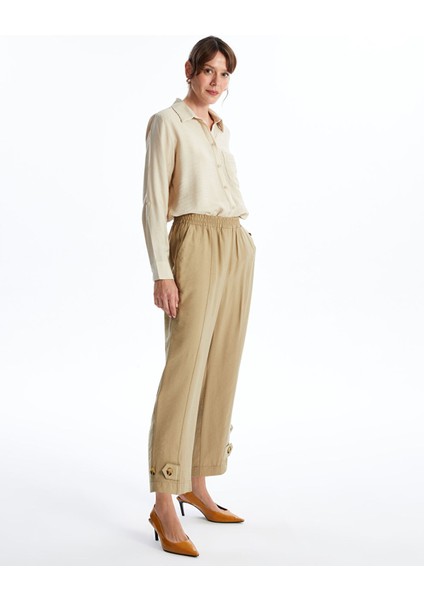 Yeni Sezon Beli Lastikli Kadın Pantolon fırsatları