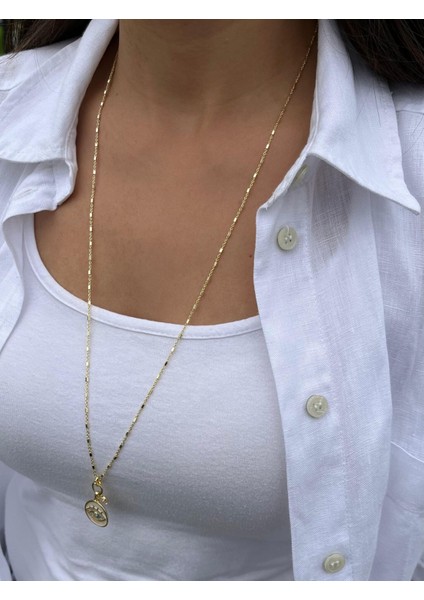 Göz Charmlı Uzun Kolye