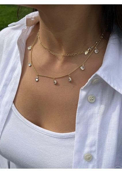 Sıra Taşlı Dolama Kolye fiyatları