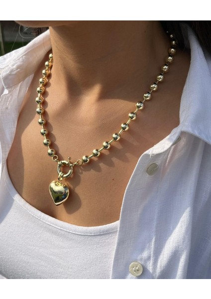 Kalp Charmlı Kolye modelleri