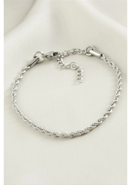 Burgulu Çelik Bileklik