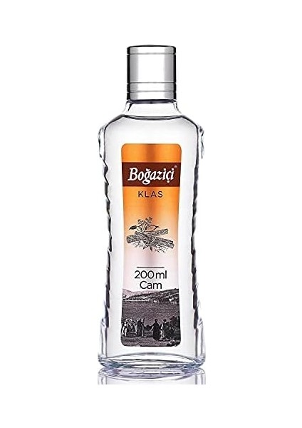 Boğaziçi Kolonya Klas Cam Şişe 200 Ml.