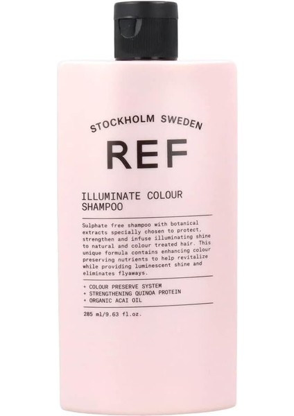 Ref Stockholm-Ref Illumınate Colour Shampoo 285 ml Boyalı Saçlar Için Aydınlatıcı, Nemlendirici ve Koruyucu Şampuan