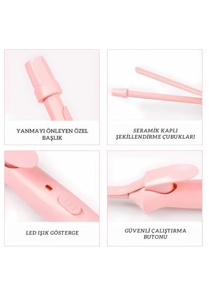 Splitcare Pro Afro Dalga 9 mm Kıvırcık Saç Maşası, 20 cm Ultra Uzun Başlık, Ince Bukle Saç Maşası modelleri