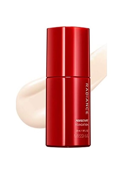 Mıssha Uzun Süre Kalıcı, Mat Bitişli Fondöten Radiance Perfect Fit Foundation (No.21 Vanilla) SPF30+/PA+++