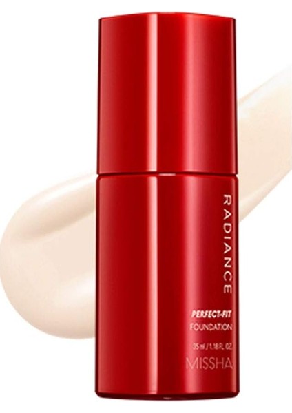 Mıssha Uzun Süre Kalıcı, Mat Bitişli Fondöten Radiance Perfect Fit Foundation (No.21 Vanilla) SPF30+/PA+++ fiyatları