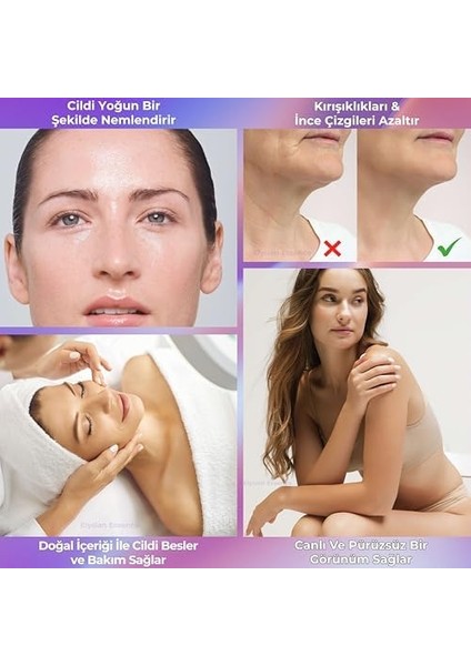 Elysian Essence Yoğun Nemlendirici 3'lü Set Panthenol Yüz ve Vücut Kremi Cep, Çanta, Küçük Boy | Kuru ve Hassas Ciltlere - Organik Argan Yağı, Shea Butter Yağı Propolis ve Collagen Içerikli