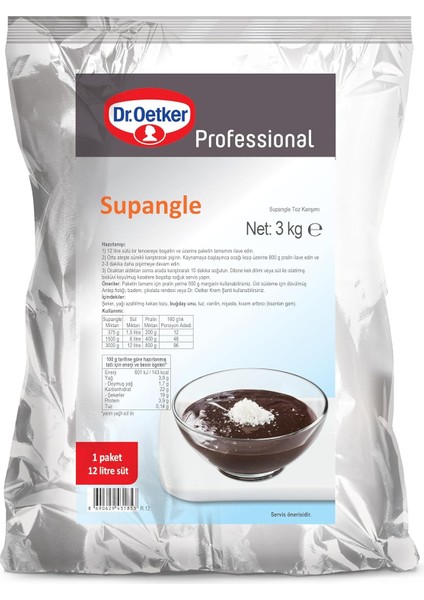 Dr. Oetker Supangle 3 kg fiyatları