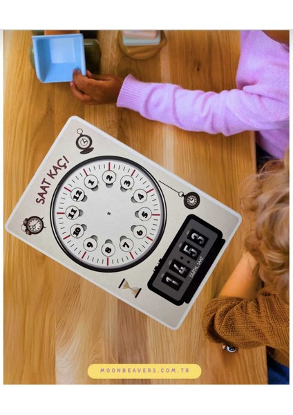 (“saat Kaç?” Öğrenme Seti) Zaman Kavramını Öğrenin! - Miniklerimiz Için Renkli Ahşap Oyuncak fırsatları