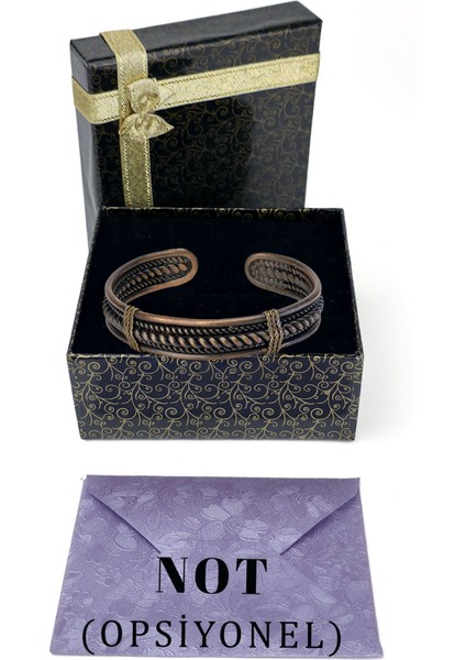 El Yapımı Ayarlanabilir Burgulu Saf Bakır Bileklik , Bakır Bilezik BB-330 fiyatları