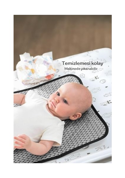 Monnhein Bebek Bakım Örtüsü, Bebek Alt Açma Minderi, Su Geçirmez Bebek Minderi (Rainbow) modelleri