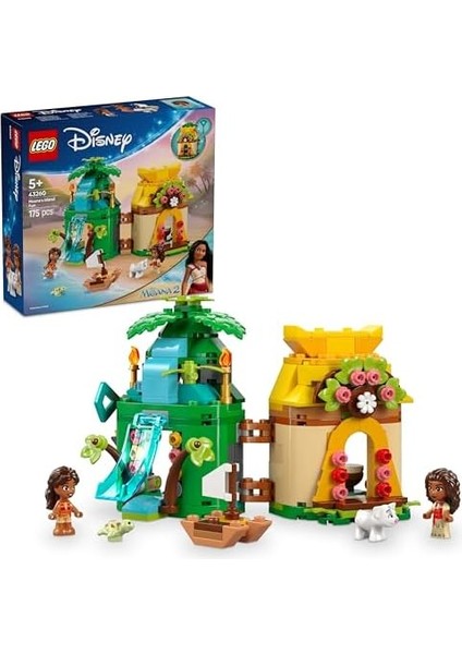 ǀ Moana’nın Ada Eğlencesi 43260, 5 Yaş ve Üzeri Kız ve Erkek Çocukları Için Yaratıcı Oyuncak Yapım Seti, 2 Mini Bebek Figürü ve Ev (175 Parça) modelleri