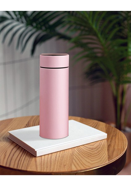 Dereceli Dijital Pembe Paslanmaz Termos 500ML modelleri