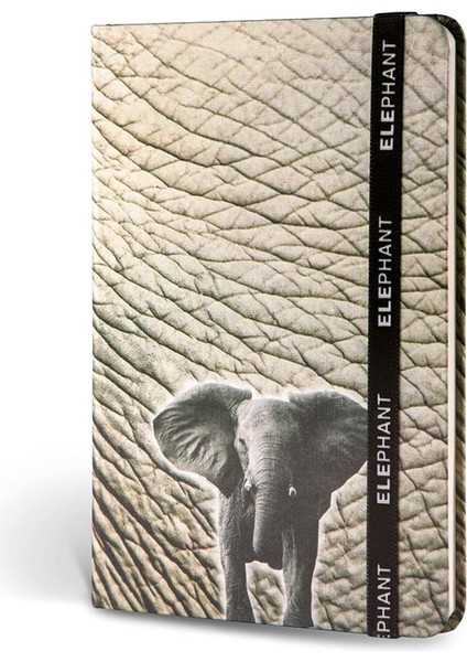 Kumaş Defter Çizgili Fil