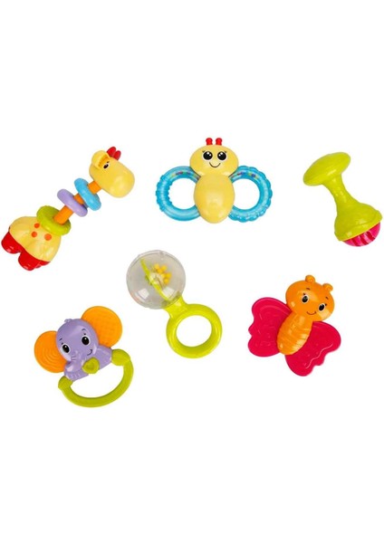 Çıngırak/dişlik Sevimli Hayvanlar 6 Parça